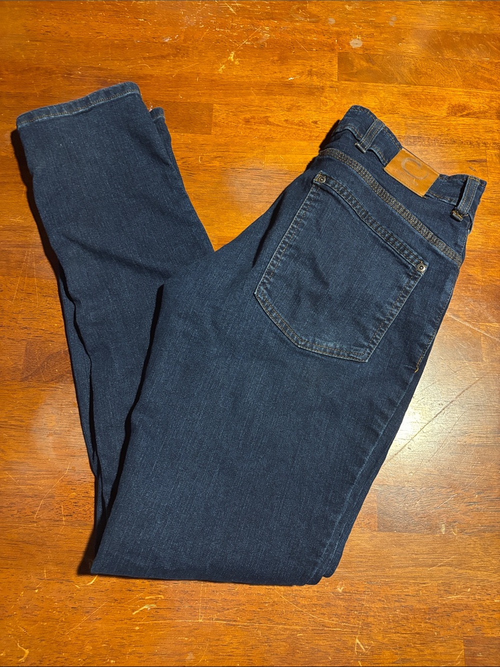 Origins Men's Slim Tapered Jeans in Dark Blue